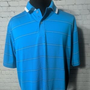 Callaway Polo Golf Shirt XL Teal/Aqua Blue